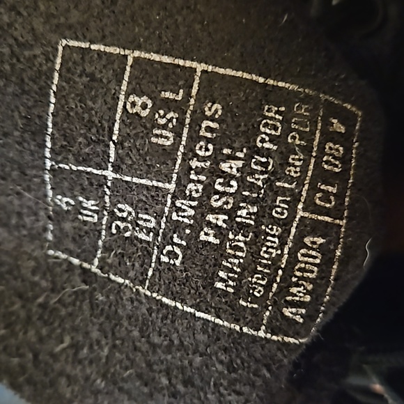 Dr Martens Boots Womens Size 8 Us 1460 Pascal Virginia Leather Black Beautiful - Picture 3 of 12